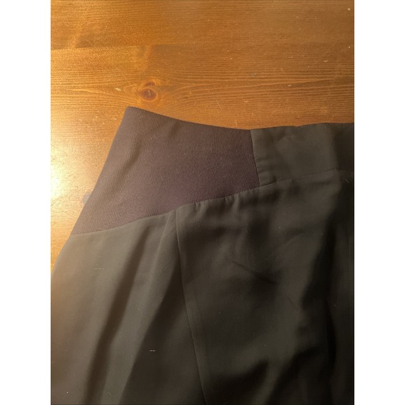 HELMUT LANG WOMENS BLACK COTTON MODAL BLEND CUFFED ELASTIC SHORTS Size 6 - Picture 11 of 12